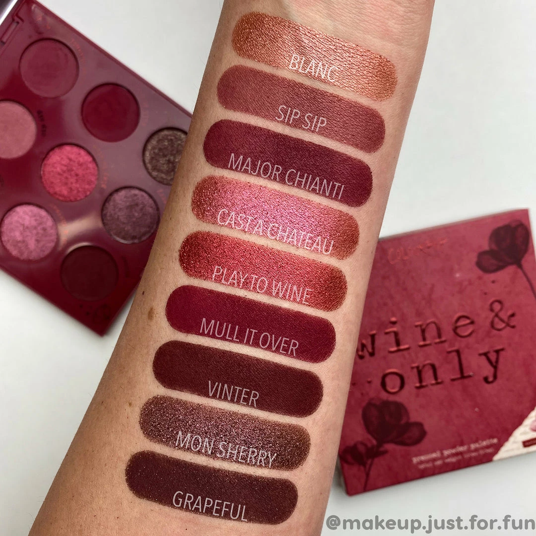 ColourPop Palettes Wine & Only 4 ColourPop Palettes Wine & Only